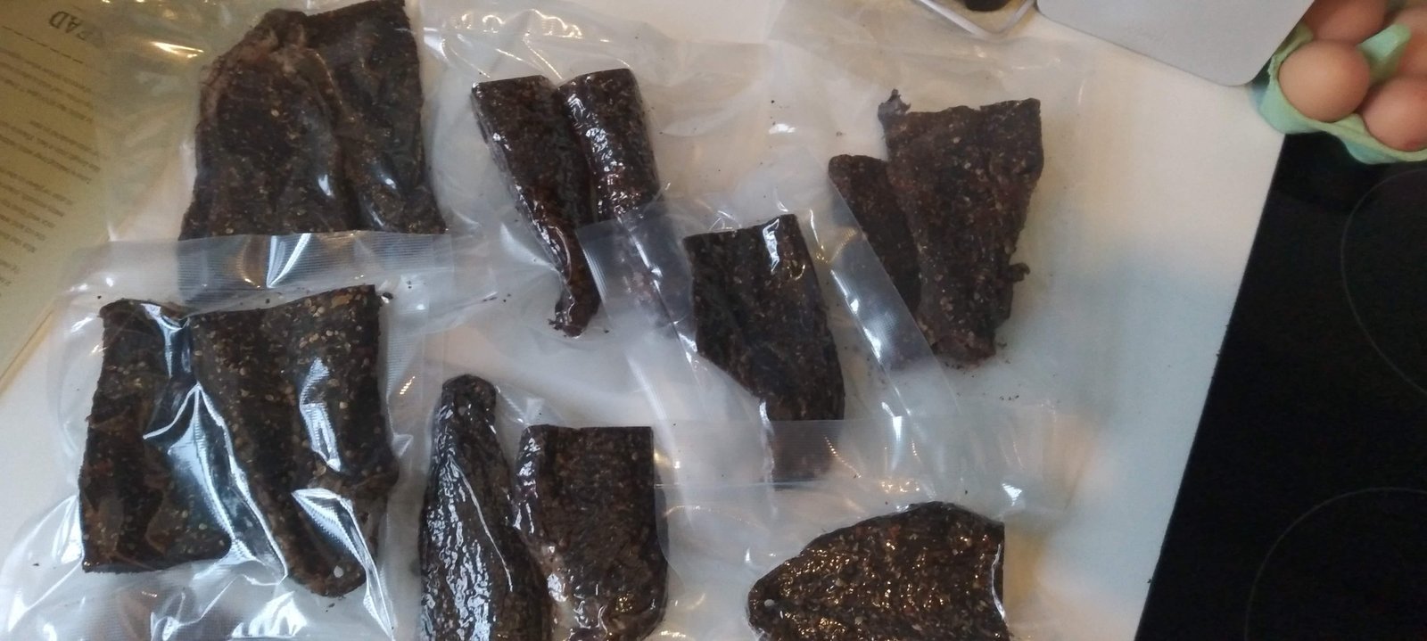 South African venison biltong, hand-cut and cured