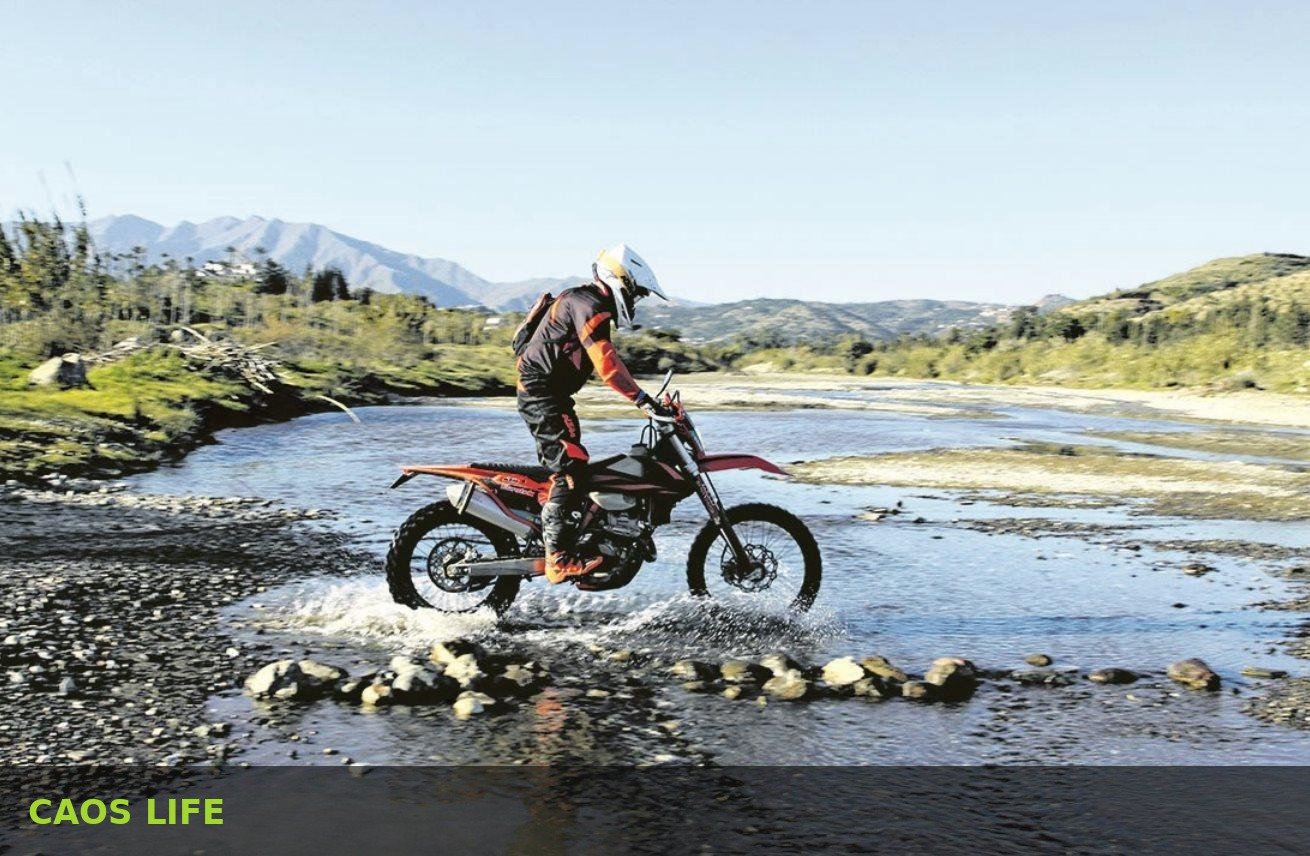 Enduro river crossing, Colorado, KTM sponsorship era